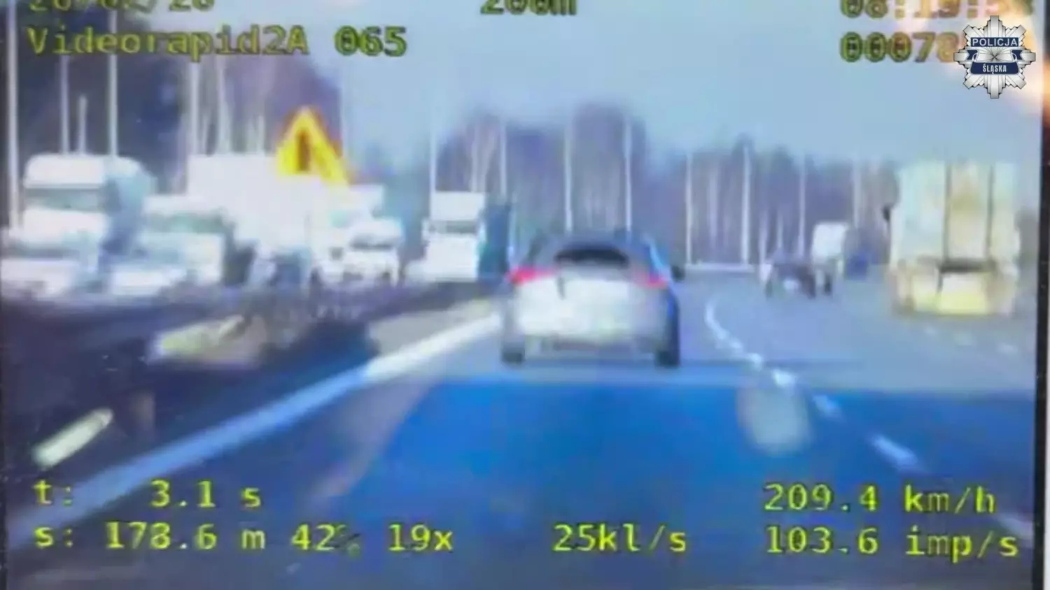 Pędził mercedesem ponad 200 km/h. Kierowca z powiatu gorlickiego ukarany wysokim mandatem